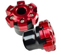 Motorcycle Wheel Frame Sliders Falling Protector Explosionproof Front Fork Cups Sliders Crash Moto Safty Accessories Crash Protector(Red)