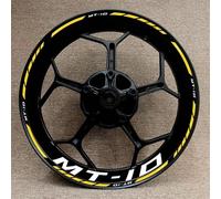 Motorcycle Wheel Hub Stickers Complete Set of 17 Inch Wheel Rim Reflective Stickers for Y&amaha Mt10 MT-10 Rim Stickers(Style 26)