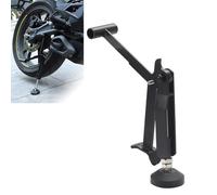 Motorcycle Wheel Lifter Support Stand, Adjustable Height 31-38cm with Non-Slip Base, Foldable Metal Kickstand for All Motorcycles