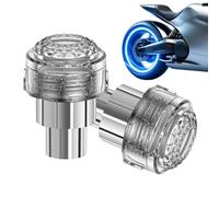 Motorcycle Wheel Lights 7 Colors Flashing Smart Sensor Etan | Light Up Valve Stem Caps for Electric Scooter, Sedan, SUV, Urban Travel, Outdoor Adventure, Outing