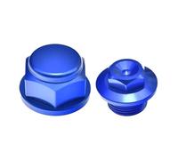 Motorcycle Wheel Lock Axle Caps Compatible With EXC SX SX-F XC XC-F Nut Bolt Chain Adjuster Block TE TC TX FE FC FX 125-501 Models Front Rear Wheel Security(Blue)