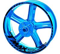 Motorcycle Wheel Rim Stripe Sticker Front Rear Full Set Decal For Yamaha Tmax 530 500 560 Tmax530 Tmax500 Wheel hub sticker(Color18)