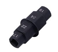 Motorcycle Wheel Spindle - Hex Socket Removal Tool 17mm 19mm 22mm 24mm, Front Wheel Spin dle Driver, Torque Adapter Tool Precise Size | Spindle Removal for Motorcycle Maintenance Repair