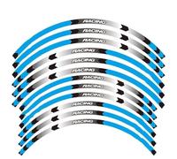 Motorcycle Wheel Sticker 12Pcs Thick Edge Outer Rim Stripe Decals Accessories for BMW R1200GS Spare Parts(Style 1)