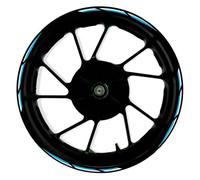 Motorcycle Wheel Sticker Decal for CB125 CB 125 Motorcycle Accessories 17 Inch Front and Rear Wheel Stickers Fairing Rim Decals Reflective(003)