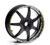 Motorcycle Wheel Sticker Inner Rim Reflective Protection Decal Decorative Film for Aprilia RS660 RS 660 Wheel hub Sticker(Color6)