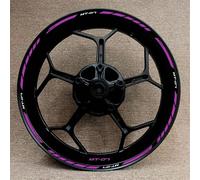 Motorcycle Wheel Sticker Inner Rim Reflective Protection Decal Decorative Film for Yamaha MT-07 Wheel hub Sticker(Color30)