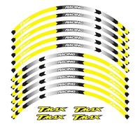 Motorcycle Wheel Sticker Inner Rim Reflective Protection Decal Decorative Film for Yamaha TMAX Wheel hub Sticker(Color6)