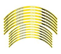 Motorcycle Wheel Sticker Rim Reflective Decorative Decal Hub Stripe Tape for Honda XR 190 200 200R 250R 250L 250LL Decals(Yellow)
