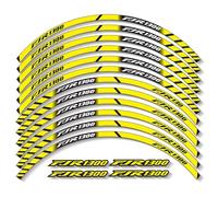 Motorcycle Wheel Stickers Cool Stripes Reflective for Yamaha FJR1300 Fjr 1300 Decoration