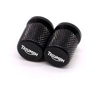 Motorcycle Wheel Tire Valve Cap, CNC Aluminum Stem Air Port Cover Plug For Triumph Tiger 900/850 Street/Speed Triple Daytona 675 (Color : Black)
