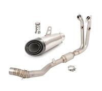 Motorcycle Whole Exhaust System Front Link Pipe Slip On 310mm Muffler With For CFMOTO 450SR NK450 450NK 2022-2024(Style 7)