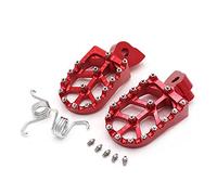 Motorcycle Wide Foot Pegs For YZ For WR 65 85 125 250 426 452 1997-2021 Motorcycle CNC FootRest Pedal Dirt Pit Bike Foot Peg(Red)