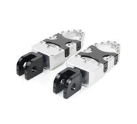 Motorcycle Wide Front Footrests Foot Pegs Pedals For FJR1300A/AS For FZ6 For FAZER For MT-07 For MT-09 For TRACER GT For XSR900 Motorcycle Foot Pegs(Silver)