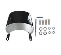 Motorcycle Wind Deflector | Crack Defiant ABS Material & Broad Compatibility | Adjustable Wind Screen for 7.5in / 9.45in Round Headlight | Front Fairing Helps Manage Wind & Debris