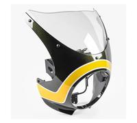 Motorcycle Wind Deflector For For Z900RS SE2018-2025 Motorcycle Front Headlight Fairing Windscreen Windshield Retro Headlamp(YEL clear)