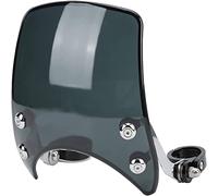 Motorcycle Wind Deflector, Universal Adjustable Handlebar Windscreen with 180° Angle Adjustment for 1.5-1.6in Front Forks, High-Impact Acrylic Windshield for Motorbike Accessories