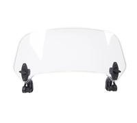 Motorcycle Wind Deflector Universal Windshield Extension Motorcycle Adjustable Spoiler Clamp-On Windscreen Deflector Screen Extension