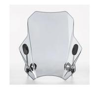 DANETI Motorcycle Wind Deflector Windscreen Windshield Deflector Covers Screen For Royal Enfield For Bullet/Meteor/Classic 350 500 For Interceptor 650 For Himalayan 411 400(Grey)