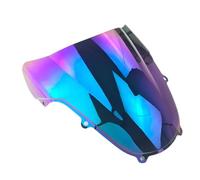Motorcycle Wind Screen Deflector For Suzuki For GSXR 600 For GSXR 750 For GSXR 1000 K1 K2 2000 2001 2002 2003 Black Motorcycle Double Bubble Windshield Windscreen Motorcycle Air Deflector(Lridium)