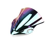 Motorcycle Wind Screen For Ninja400 For Ninja 250 400 2018 2019 2020 2021 2022 2023 Motorcycle Double Bubble Windshield Deflector Protector Wind Screen Wind Deflector Front Flyscreen(Iridium)