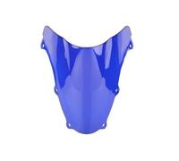 Motorcycle Wind Screen For SUZUKI SV650 S SV-650S SV650S SV 650S SV 650 S 2003-2012 Windshield Double Bubble WindScreen Motorcycle Fairing Wind Deflector Front Flyscreen(Blue)