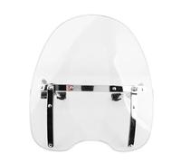 Motorcycle Wind Screen Universal Motorcycle Windshield Windscreen 22-25mm Handlebar Mounting Riding Accessory(WHITE)