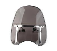 Motorcycle Wind Screen Universal Motorcycle Windshield Windscreen 22-25mm Handlebar Mounting Riding Accessory(Grey)