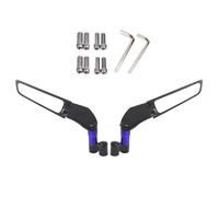 Motorcycle Wind Wing Swivel Side Mirrors For For Aprilia Max 250 300 125 SR GT 200 SR APR300 SXR 125 Handlebar Mirror(Blue Big-Mirror4)