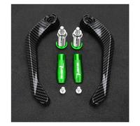 Motorcycle Windproof Handguard Aluminum Alloy Mot FOR Apr@&ilia Tuono Factory 660 RS V4 RSV1000/R Tuono 1000/R V4R Motorcycle Handlebar Grip Hand Guard Brake Clutch Lever Protector(Green With logo)