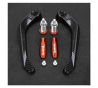 Motorcycle Windproof Handguard Aluminum Alloy Mot FOR Apr@&ilia Tuono Factory 660 RS V4 RSV1000/R Tuono 1000/R V4R Motorcycle Handlebar Grip Hand Guard Brake Clutch Lever Protector(Orange With logo)