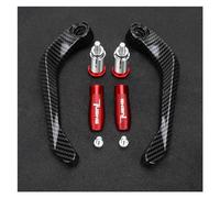 Motorcycle Windproof Handguard Aluminum Alloy Mot FOR Apr@&ilia Tuono Factory 660 RS V4 RSV1000/R Tuono 1000/R V4R Motorcycle Handlebar Grip Hand Guard Brake Clutch Lever Protector(Red With logo)