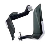 Motorcycle Windproof Universal 7/8" Handlebar Handguard Protectors Brake Lever Guard Modification Accessories Motorbike Handguards(2 Silver)