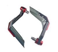 Motorcycle Windproof Universal 7/8" Handlebar Handguard Protectors Brake Lever Guard Modification Accessories Motorbike Handguards(2 Red)