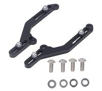 Motorcycle Windscreen Adjuster Bracket, Aluminium Windshield Replacement for NC750X 2021, Black, 1 Pair - Adjustable Height, Rustproof Durable Material, Reduces Noise for Rider