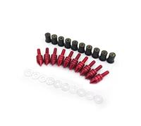 Motorcycle Windscreen Bolts Screw Kit For Suzuki For Y&amaha With M5 Size Windshield(Rosso)