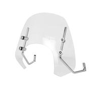 Motorcycle Windscreen Compatible With Piaggio For Vespa For Primavera 150 125 Motorcycle Windshield Clear Protective Screen Wind Deflector Adjustable Clip(Clear)