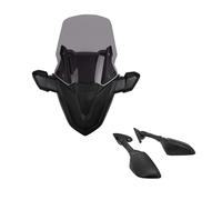 Motorcycle Windscreen Deflectors For NMAX 125 For NMAX155 2021 2022 2023 Windscreen Windshield With Front Mask Panel NMAX155 125 Rear View Mirror Accessories(GrayE)