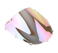 Motorcycle Windscreen For CBR954RR 2002 2003 ABS Plastic Motorcycle Windshield Windscreen Double Bubble Wind Screen Shield Motorcycle Screen Extension(Iridium)