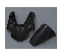 Motorcycle Windscreen For CFMOTO For 675SR 675 SR Windshield Competitive Retrofit High Split Front Windshield Retrofit Motorcycle Accessory(R Bright Black)