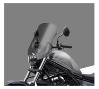 Motorcycle Windscreen For CM300 CM500 Modified Windshield Front Windshield Chest Rain Shield Mirror + 304 Stainless Steel Universal Bracket Motorcycle Wind Deflector(Smoke gray 40CM)