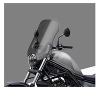 Motorcycle Windscreen For CM300 CM500 Modified Windshield Front Windshield Chest Rain Shield Mirror + 304 Stainless Steel Universal Bracket Motorcycle Wind Deflector(Smoke gray 45CM)