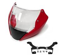 Motorcycle Windscreen For DUCATI For Monster 797 821 1200S 2014 2015 2016 Windscreen Windshield Smoke Deflector With Bracket Mounting Screws Windshield(Red)