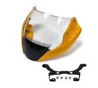 Motorcycle Windscreen For DUCATI For Monster 797 821 1200S 2014-2016 Windscreen Windshield Smoke Deflector With Bracket Mounting Screws Windshield(Yellow)