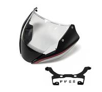 Motorcycle Windscreen For DUCATI For Monster 797 821 1200S 2014-2016 Windscreen Windshield Smoke Deflector With Bracket Mounting Screws Windshield(Black Red Silver)