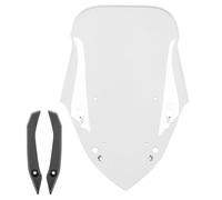 Motorcycle windscreen for NMAX155 Windshield Front Fairing Wind Deflector Compatible with Y-amaha N-MAX NMAX 155 N-MAX155 2021 2022 2023 Double Bubble Flyscreen Protector (Clear)