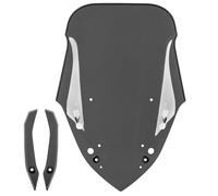 Motorcycle windscreen for NMAX155 Windshield Front Fairing Wind Deflector Compatible with Y-amaha N-MAX NMAX 155 N-MAX155 2021 2022 2023 Double Bubble Flyscreen Protector (Black Smoke)
