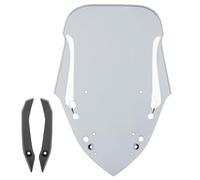Motorcycle windscreen for NMAX155 Windshield Front Fairing Wind Deflector Compatible with Y-amaha N-MAX NMAX 155 N-MAX155 2021 2022 2023 Double Bubble Flyscreen Protector (Grey Smoke)