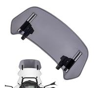 Motorcycle Windscreen for Softail Deluxe 2005-2019, Adjustable Windshield Extension Screen Clip-On Wind Protection Deflector,Grey-280mm × 120mm