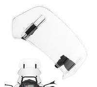 Motorcycle Windscreen for Triumph Speed Twin 900 Street Bike - Adjustable Clip-On Windshield Extension, Motorbike Wind Deflector, Screen Extender, Wind Protection,A Transparent-360mm×140mm